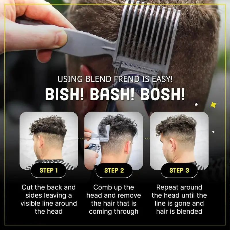 Unisex 4-Piece Hair Cutting Guide Kit