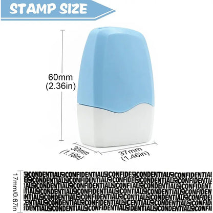 Identity Theft Protection Roller Stamp for Hiding Sensitive Information