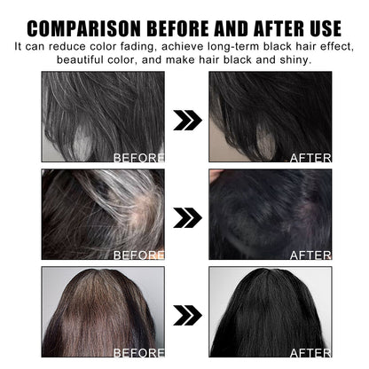 Comb‐In Hair Dye Cream for Gray Coverage – Natural Black & Dark Brown