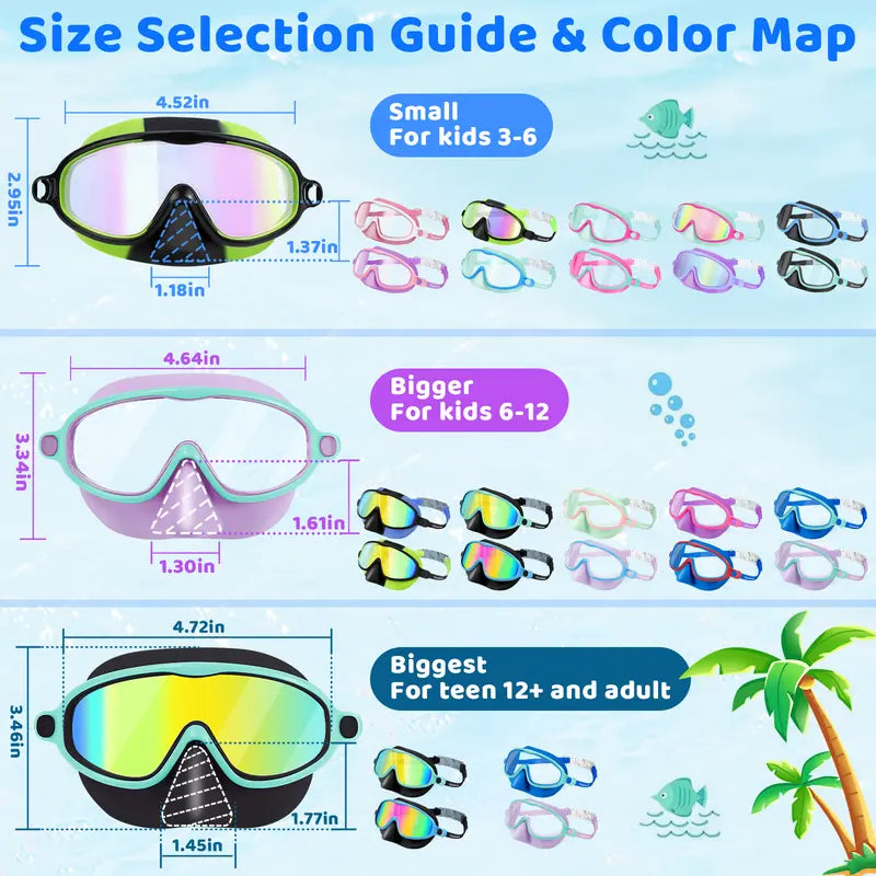 🏊🕶️Swim Goggles with Nose clip & Earplugs