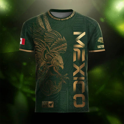 🇲🇽Men's Mexican Aztec Soccer Print Casual Tee