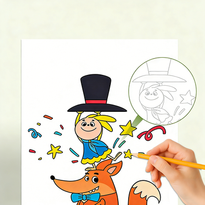 🎨Magic Folding Drawing Book