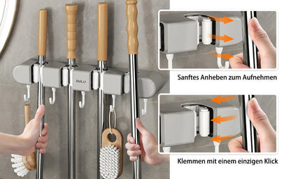 4 Slot & 5Hook Wall Mounted Holder