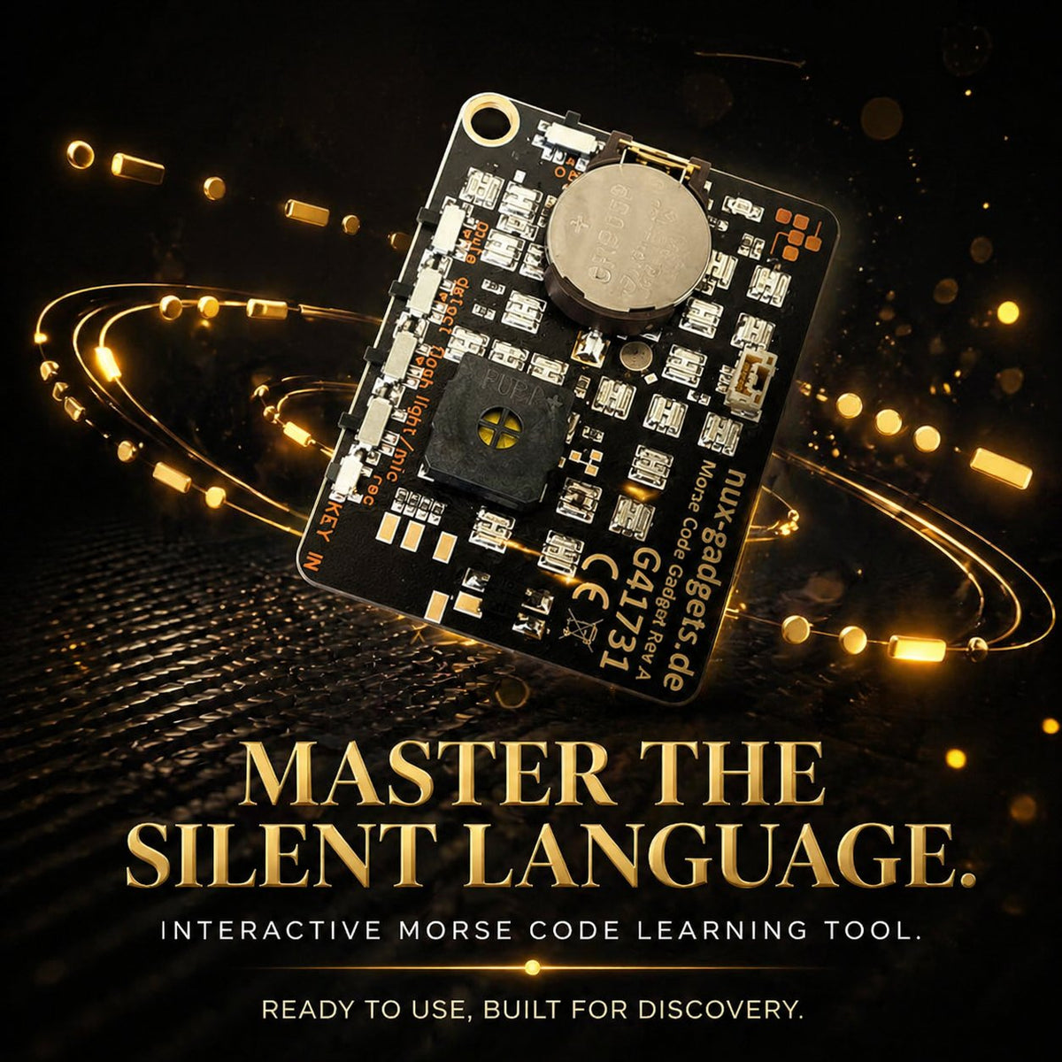 📟 Morse Code Trainer Card Pro (LED Edition)