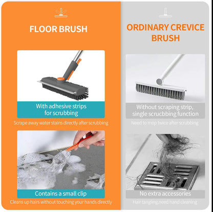 🧼 Heavy-Duty Floor Scrub Brush – Powerful Deep Cleaning for Stubborn Dirt, Tile & Grout