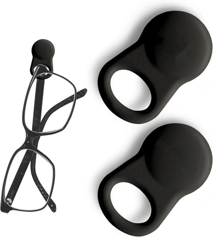 Glasses Clips (2-pack) - Magnetic Glasses Holder for Clothes, Eyewear Strap Alternative, ID Badge Holder