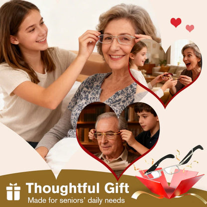 可折叠防蓝光阅读眼镜（带眼镜盒）