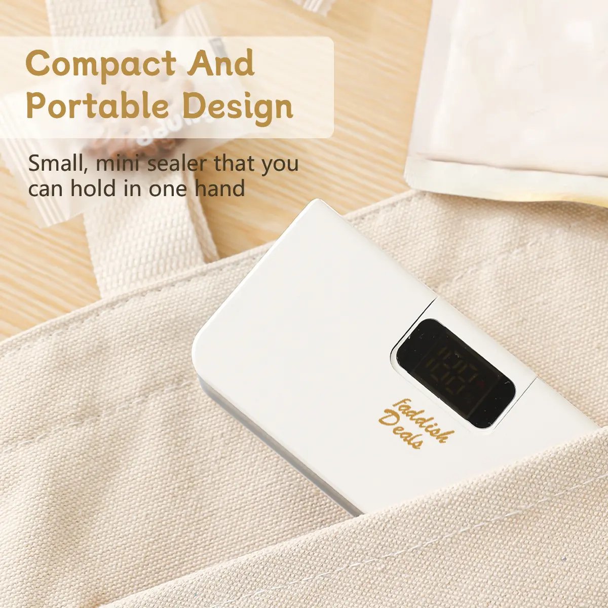 🔋 Portable Power Sealer: USB Rechargeable Mini Heat Sealer for Food Storage