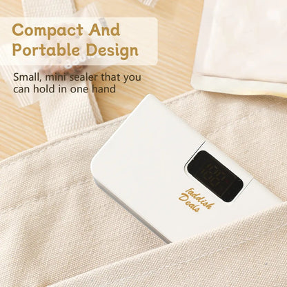 🔋 Portable Power Sealer: USB Rechargeable Mini Heat Sealer for Food Storage