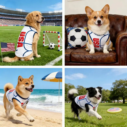 ⚽🐾 National Team Inspired Pet Jersey – Stylish Football Fan Apparel for Dogs & Cats