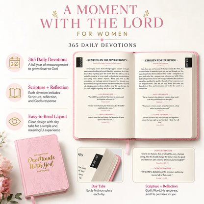 🤍365 Daily Devotional Journal for Women|A Moment With God Every Day