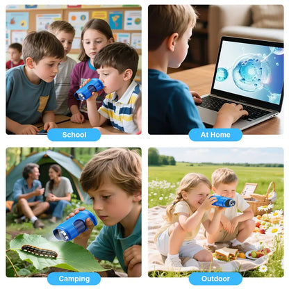 【2027 Upgrade】1000X Handheld Microscope for Kids