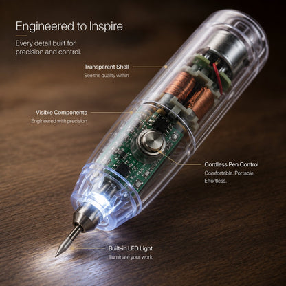⚡ Bosch  Mini Cordless Engraving Pen with LED Light🔧