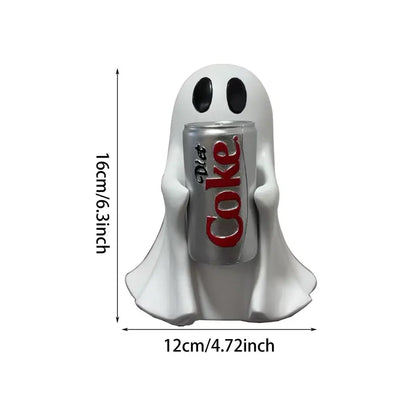 Ghost Holding Drink Resin Craft Ornament