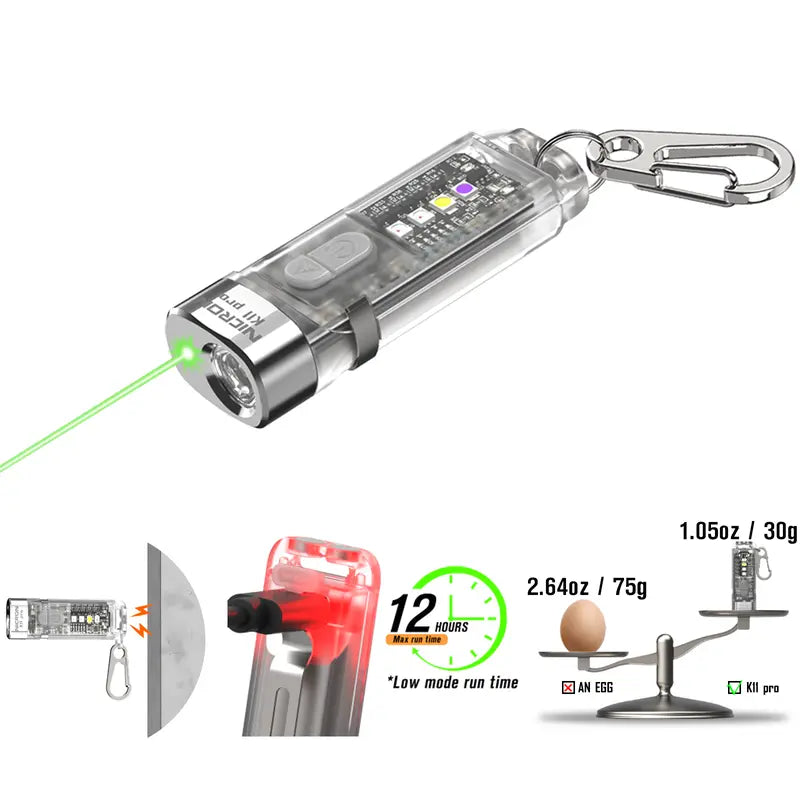 Magnetic Keychain Flashlight