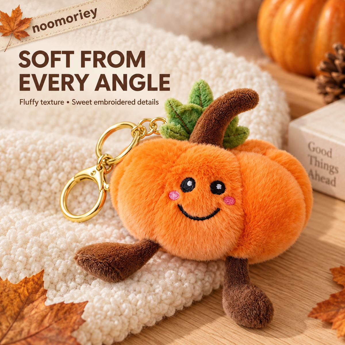 Adorable Pumpkin Family Soft Plush Collectable Stuffed Animal Halloween Fall Autumn Harvest Decoration Gifts