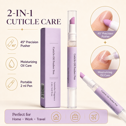 🔥Limited Time 50% OFF | Cuticle Remover Pen Set with Cuticle Oil, Portable Cuticle Softener for Home DIY & Professional Nail Salon Manicure