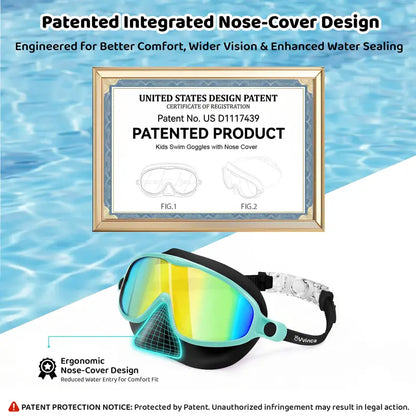 🏊🕶️Swim Goggles with Nose clip & Earplugs
