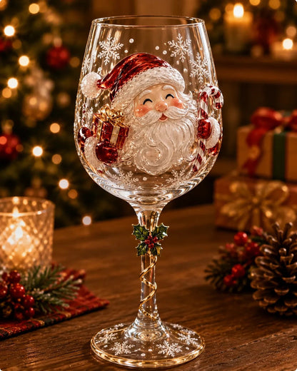 🎅Limited Edition🎄 Christmas Hosting Essential | 6-Piece Festive 3D Wine Glass Gift Set