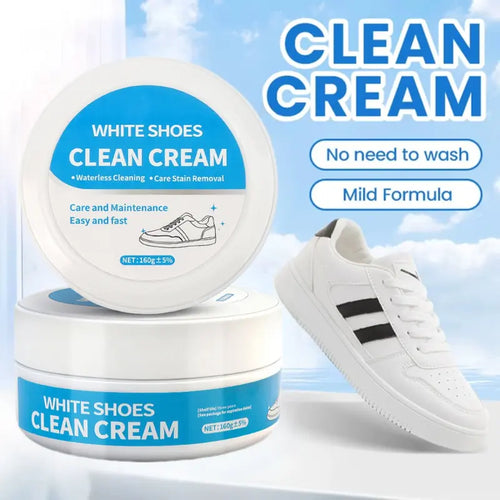 🔥 Limited-Time 49% OFF👟White Shoe Cleaning Cream | Waterless Stain Remover with Sponge