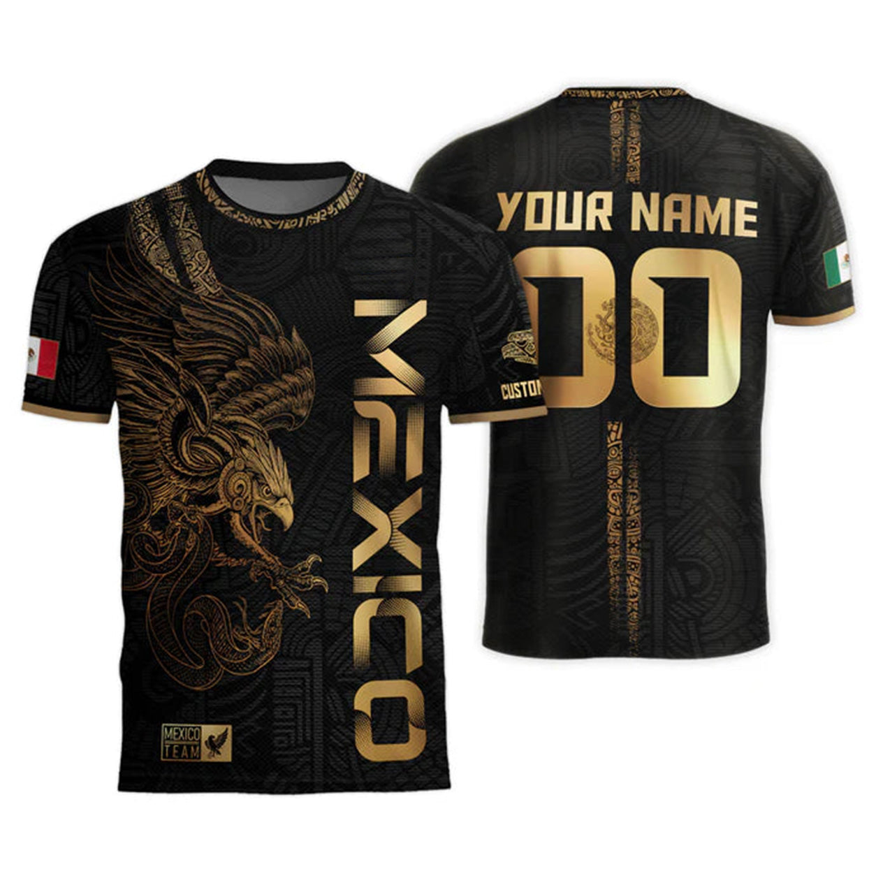 🇲🇽Men's Mexican Aztec Soccer Print Casual Tee