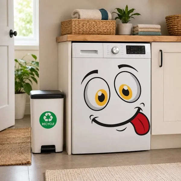 🌱 Eco-Friendly Funny Face Sticker Set