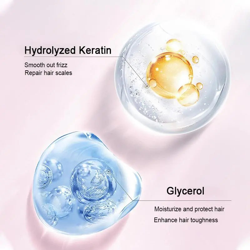 Moroccan Argan Keratin Hair Care Elastin 200ml - Deep Moisturizing & Shaping Formula for Curly Hair, Prevents Frizz, Repairs Dryness