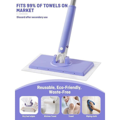 No-wash Mop, Uses Disposable Face Towel, Hands-Free Replacemen