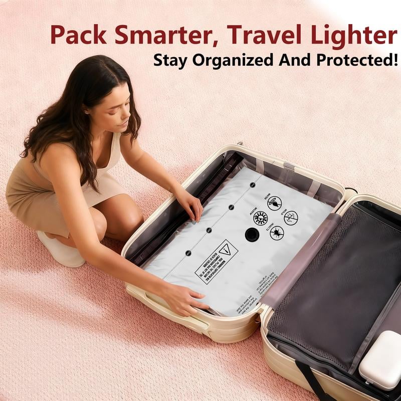 🔥 BIG SALE 49% OFF🔥Cordless Travel Vacuum Storage Compression Bag Set – 15-Pack in 3 Sizes