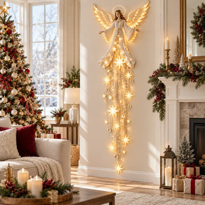 🔥🎁Angel Blessing Starfall Wall Light™ – Heavenly Christmas Wall Decor