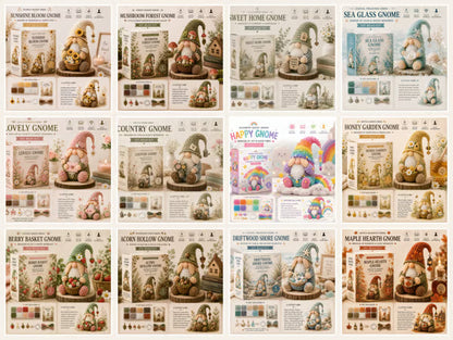 🔥 💕Cozy Gnome DIY Bead Kit Collection– Collect All 12 Gnome