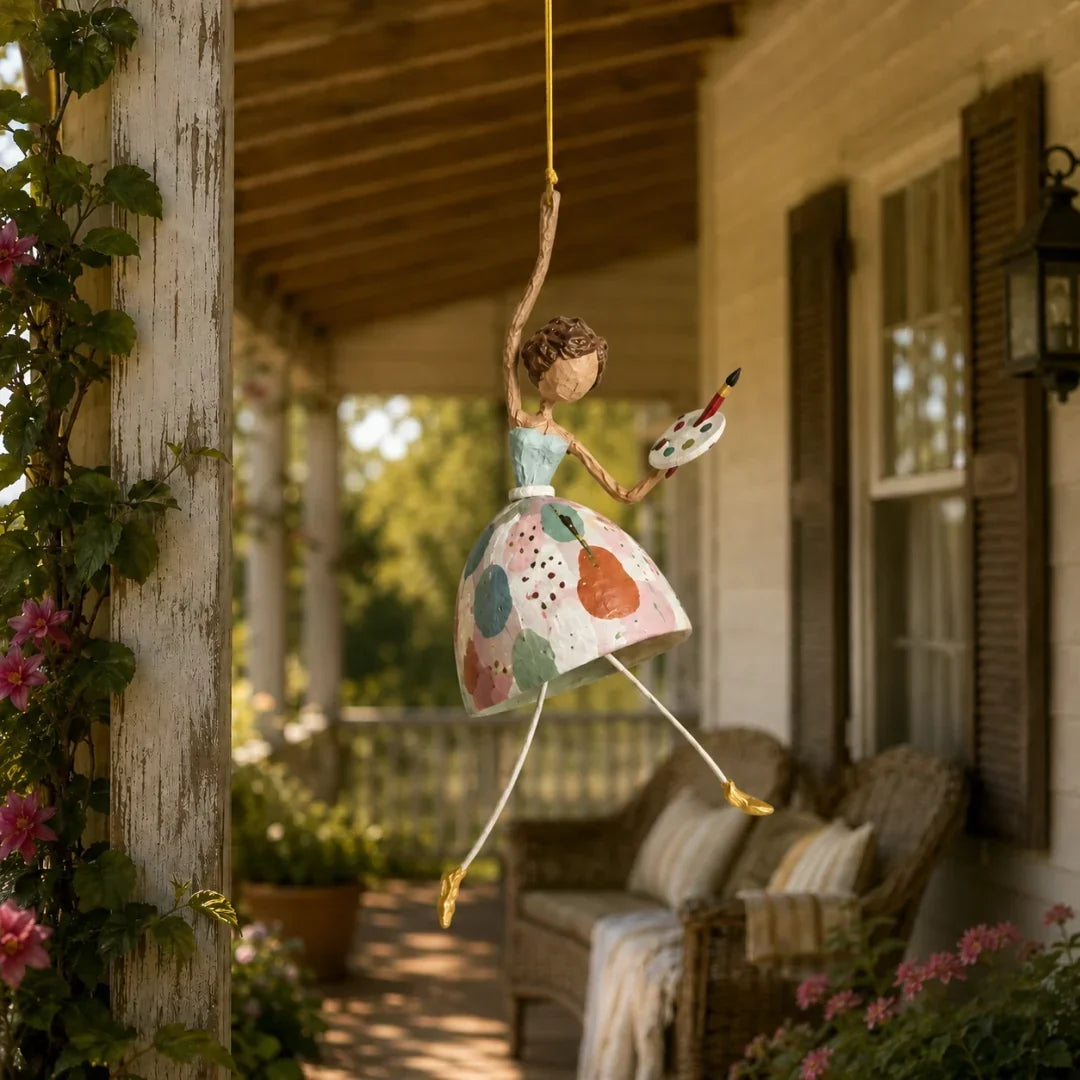 ✨ Whimsical Dancing Lady Hanging Ornament