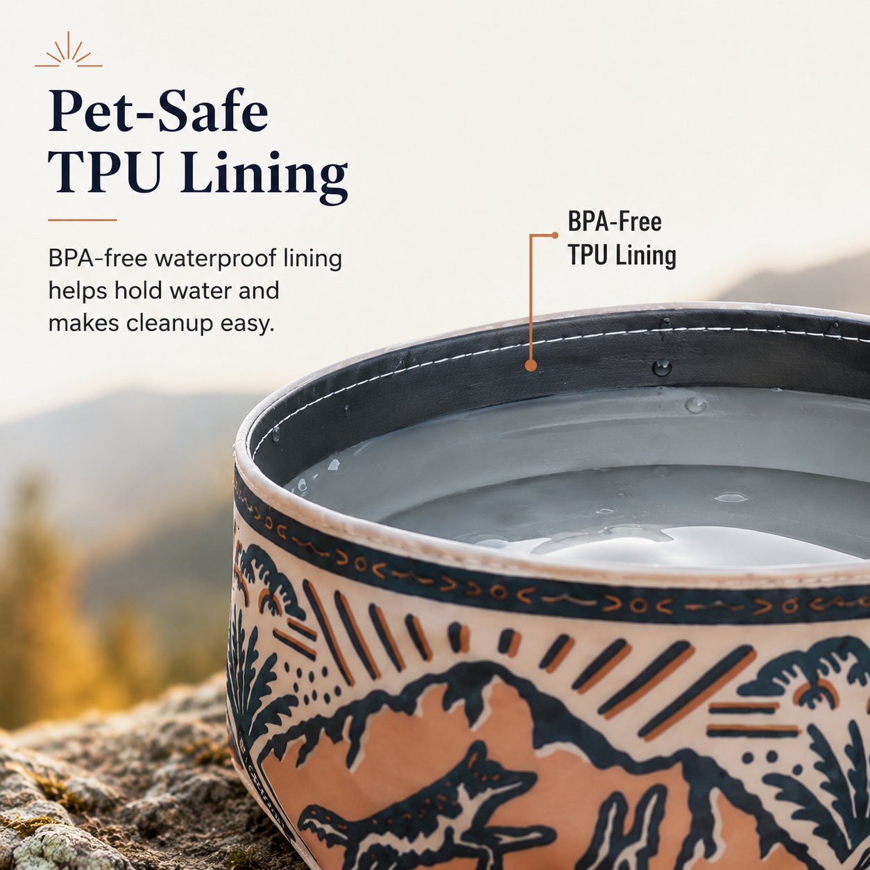 2-in-1 Reversible Dog Bandana Bowl