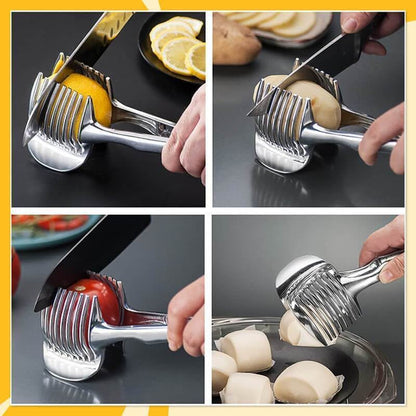 🔥 50% OFF TODAY – 2-Pack Stainless Steel Kitchen Slicing Guide
