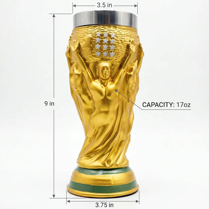 Creative Gold Trophy Beer Mug – Home, Office & Party Drinking Cup – Fun Birthday & Holiday Gift for Adults