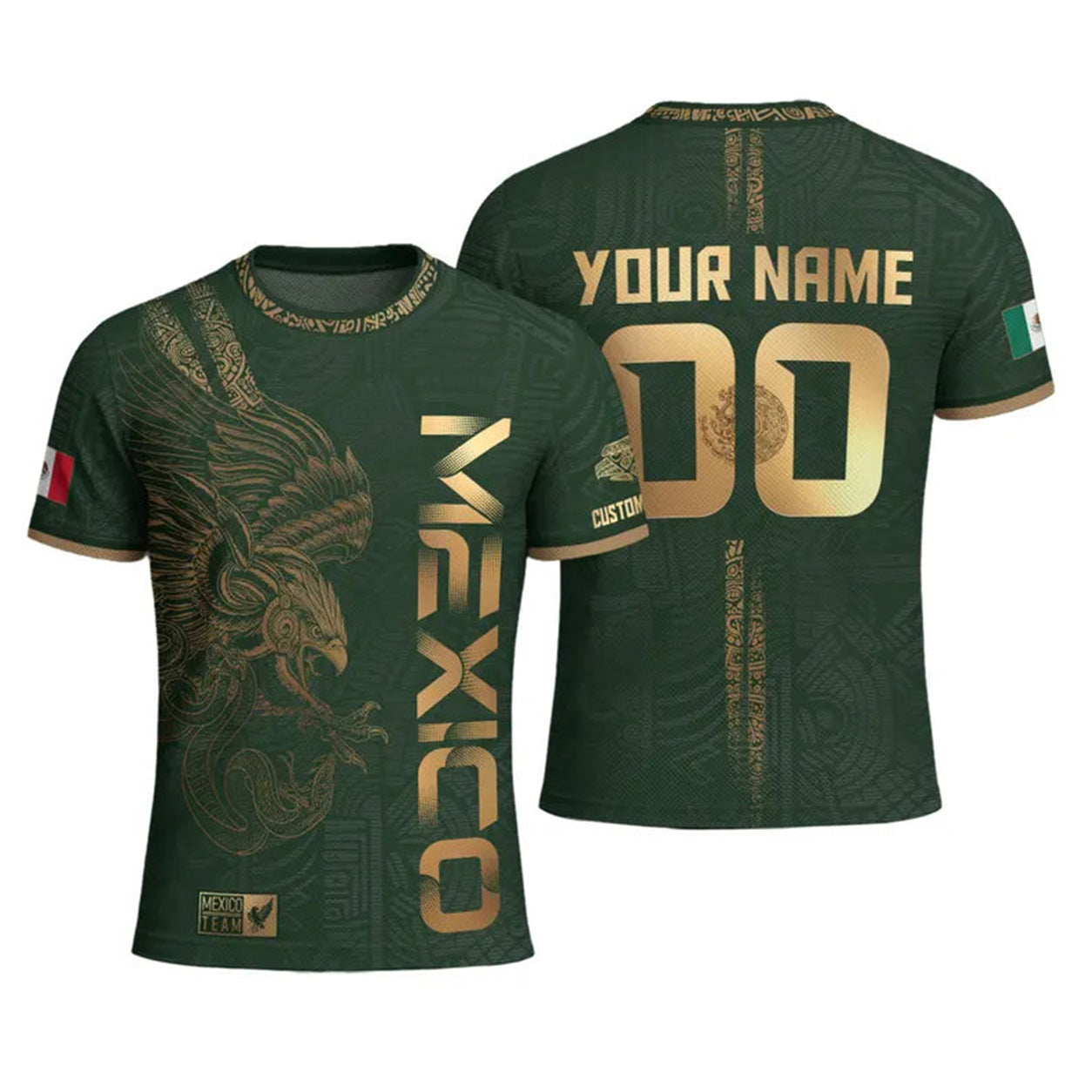 🇲🇽Men's Mexican Aztec Soccer Print Casual Tee