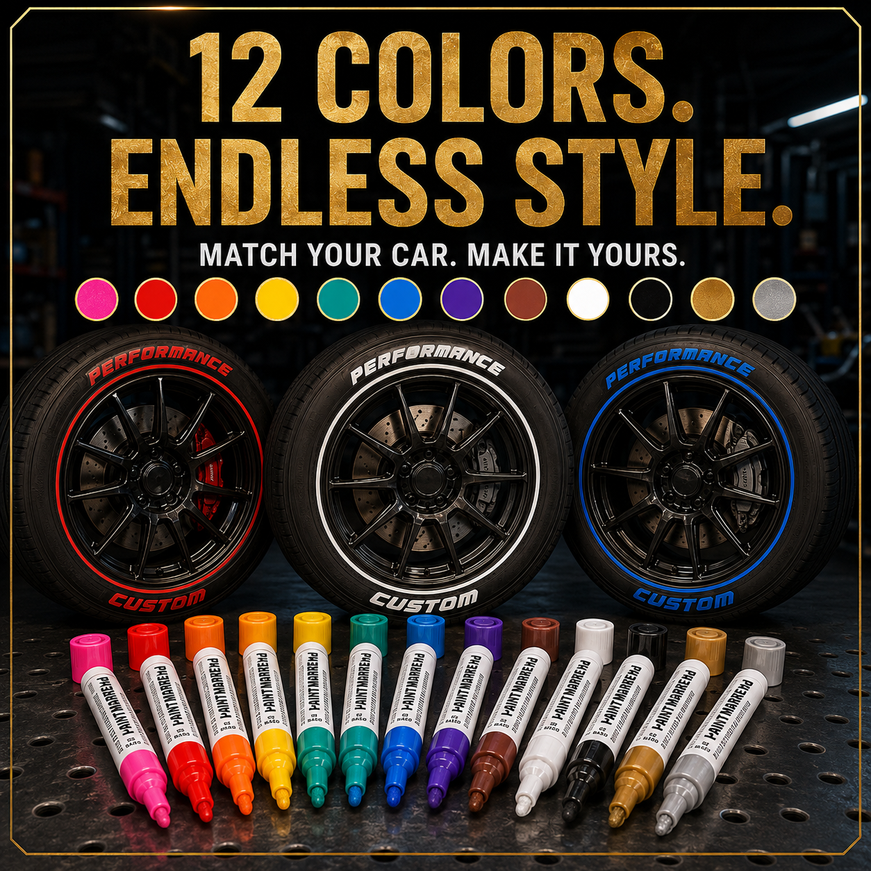 🔥Limited Time Promotion 50% OFF🔥Oil-Based Waterproof Tire Marker Pen（Single-color 5-pack）
