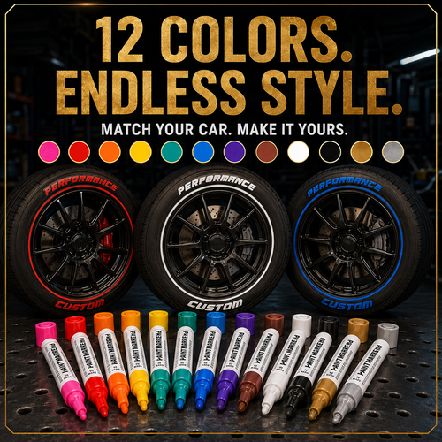 🔥Limited Time Promotion 50% OFF🔥Oil-Based Waterproof Tire Marker Pen（Single-color 5-pack）