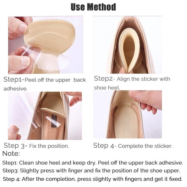 🔥3 PCS Anti-slip Heel Liners Soft Cushion Heel Protector Pads for Women Men Shoes