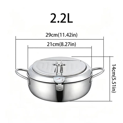 304 Grade Stainless Steel Deep Fryer Pot