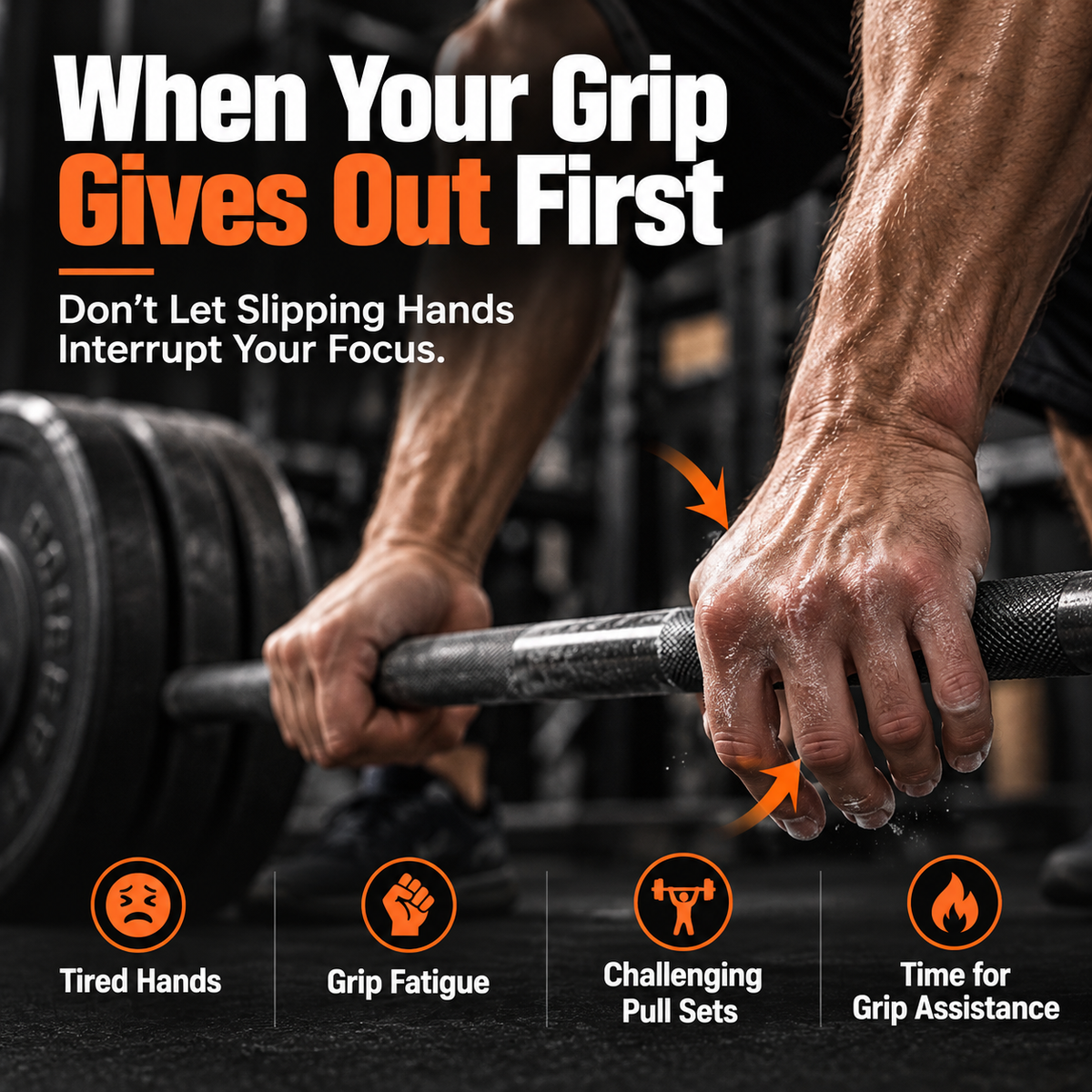 Self-Curling Lifting Straps — Padded Wrist Loops, 1 Pair