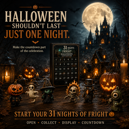👻 31 Nights of Fright – Halloween Surprise Countdown Box
