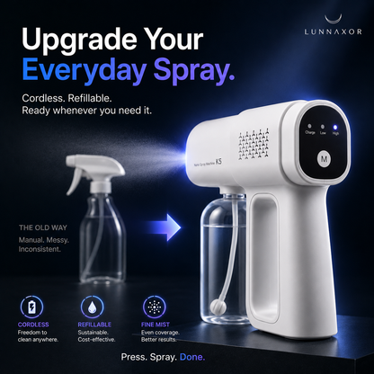 💨 Cordless Nano Mist Sprayer – Continuous Fine Mist & Wide Coverage