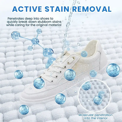 🔥 Limited-Time 49% OFF👟White Shoe Cleaning Cream | Waterless Stain Remover with Sponge