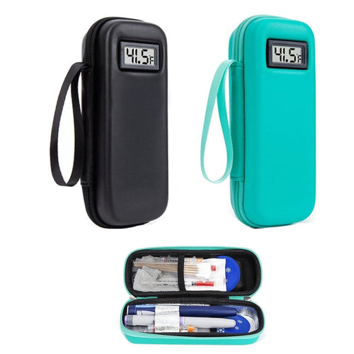 🌡️Insulin Cooler Travel Case｜Built‑in Real‑Time Temperature Display