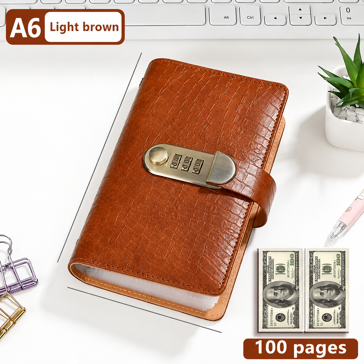 🔒100 Transparent Pocket Currency Collectors Album