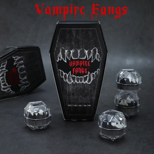 Creepy Reusable Vampire Fangs Denture Set
