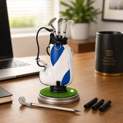 ⛳Bring the Fairway to Your Desk — Golf Pen Holder + 3-Pen Set
