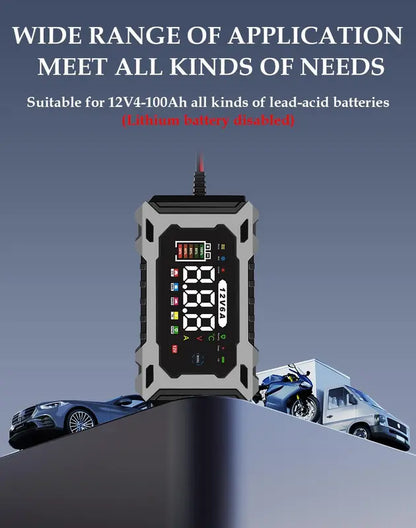 12V6A Plug-in Intelligent Lead Acid Battery Charger & Maintainer