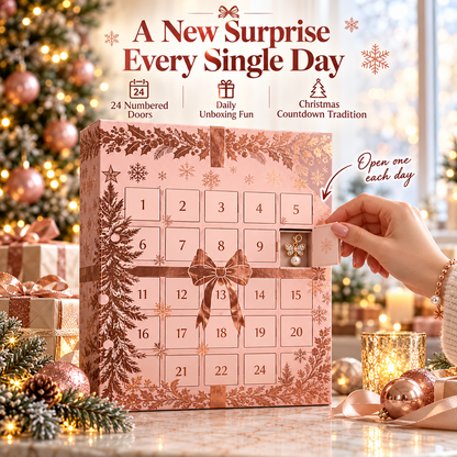 🎄 24-Day Jewelry Advent Calendar – Sparkling Christmas Surprises for Her